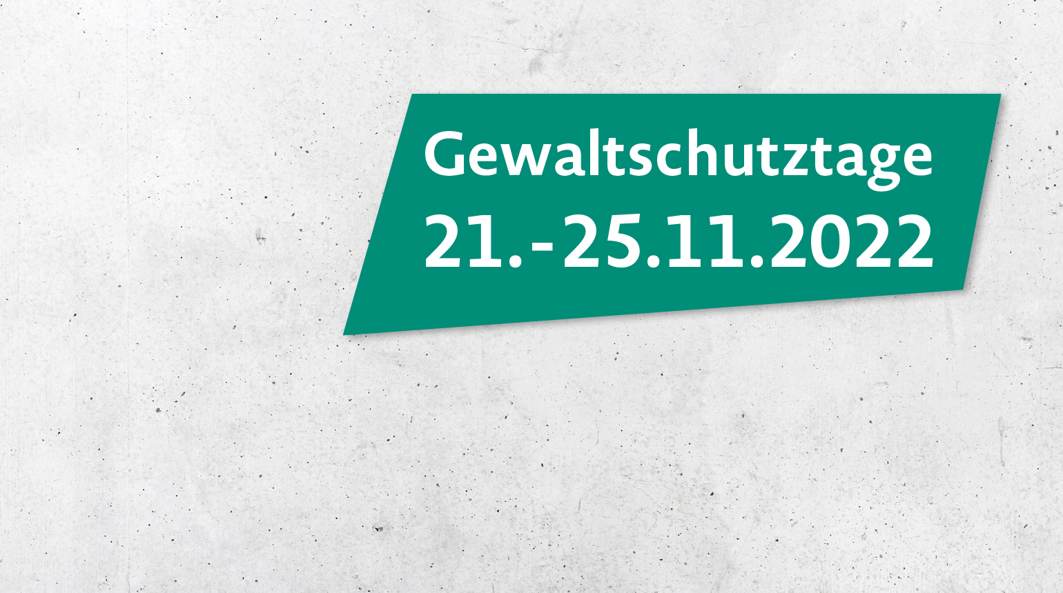 Logo „Gewaltschutztage 21. bis 25. November 2022“.